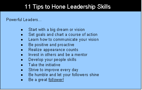 11 karate leadership points